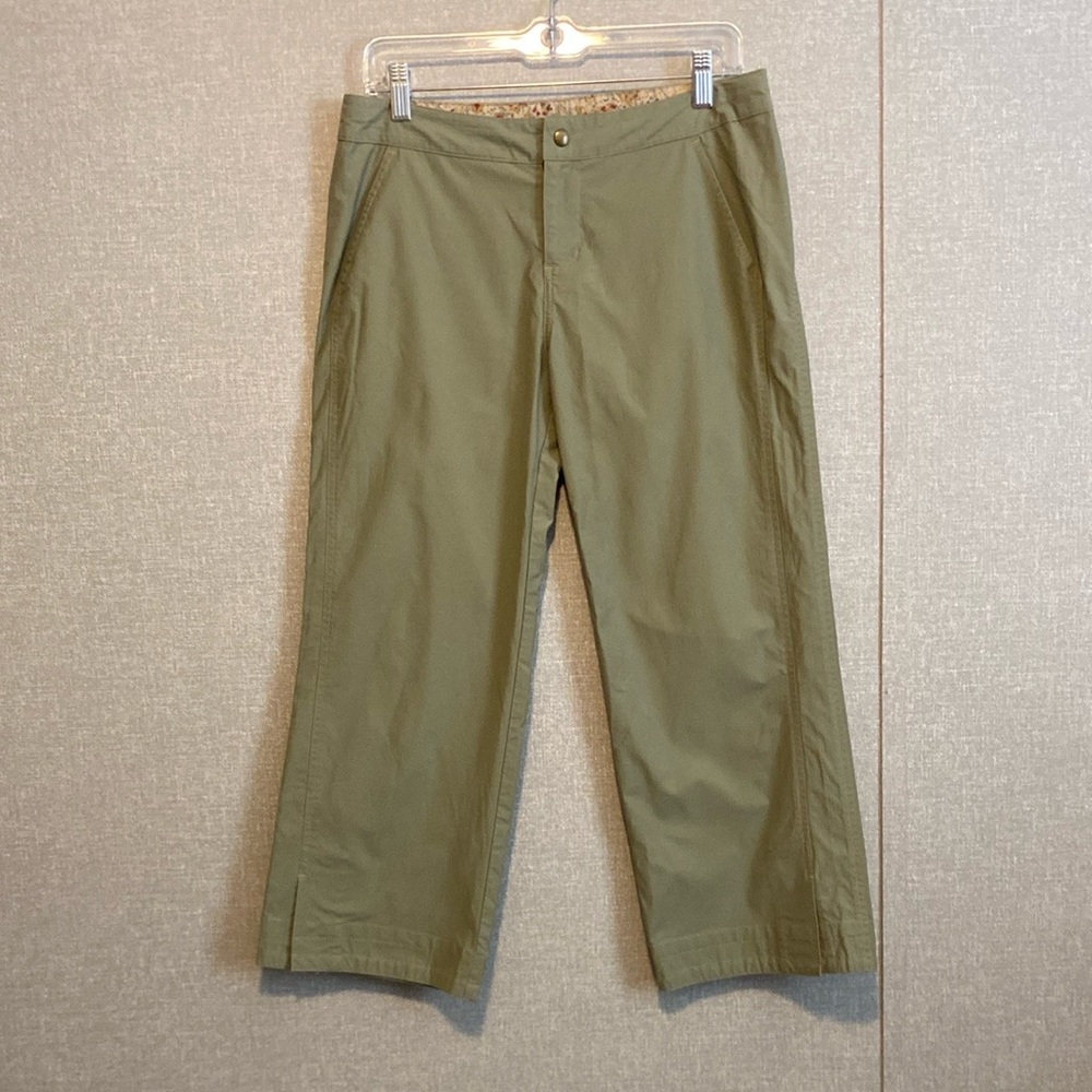 Kuhl Women’s Olive Green Casual Straight-Leg Capri Pants